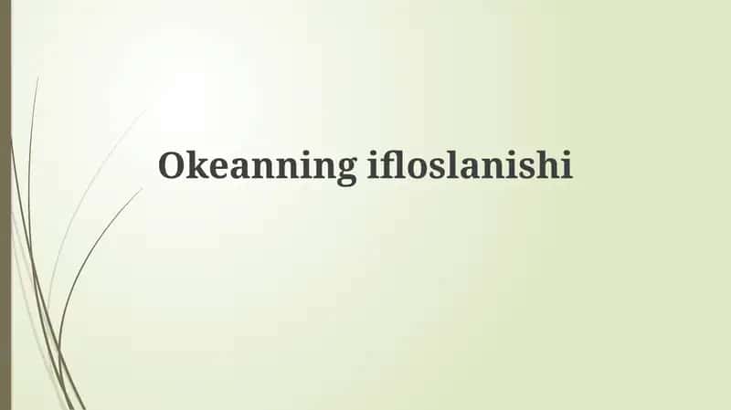 Okeanningifloslanishi