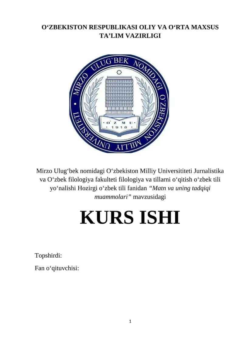 Matn va uning tadqiqi muammolari