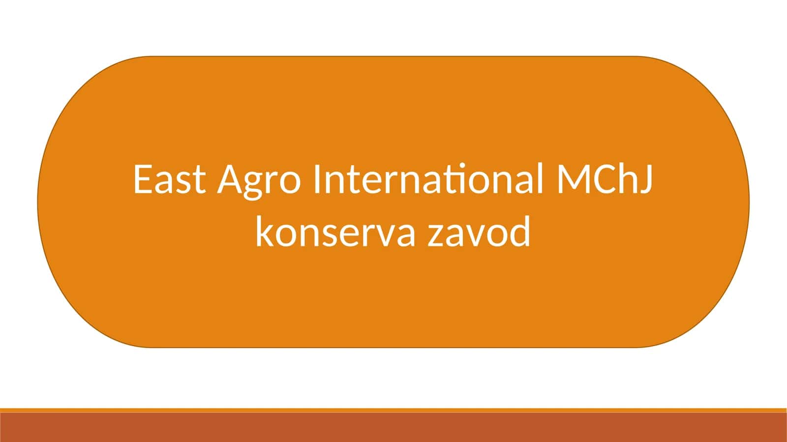 East Agro International MChJ konserva zavod
