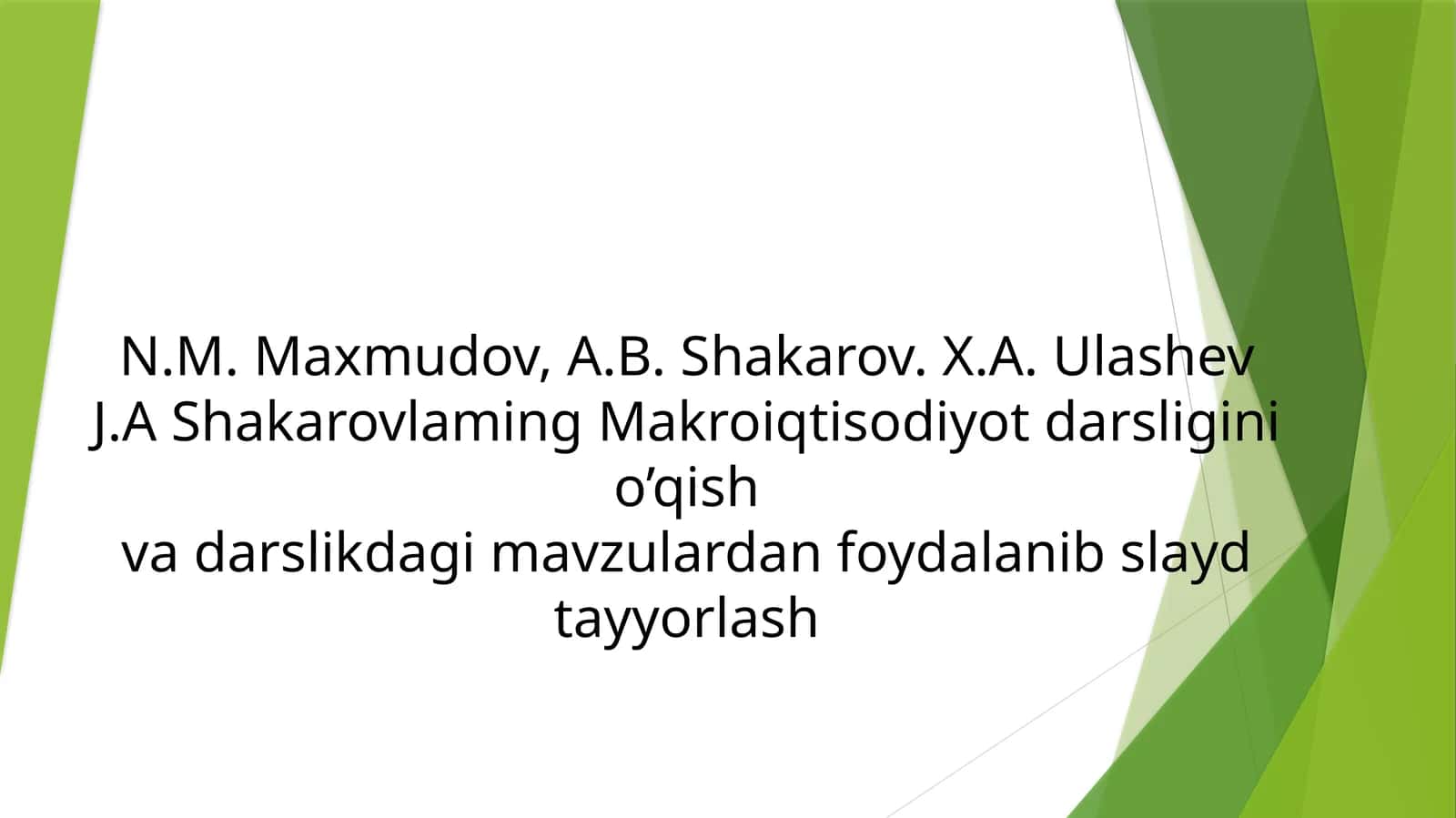 Makroiqtisodiyot darsligida ko’plab mavzular haqida yoritilgan