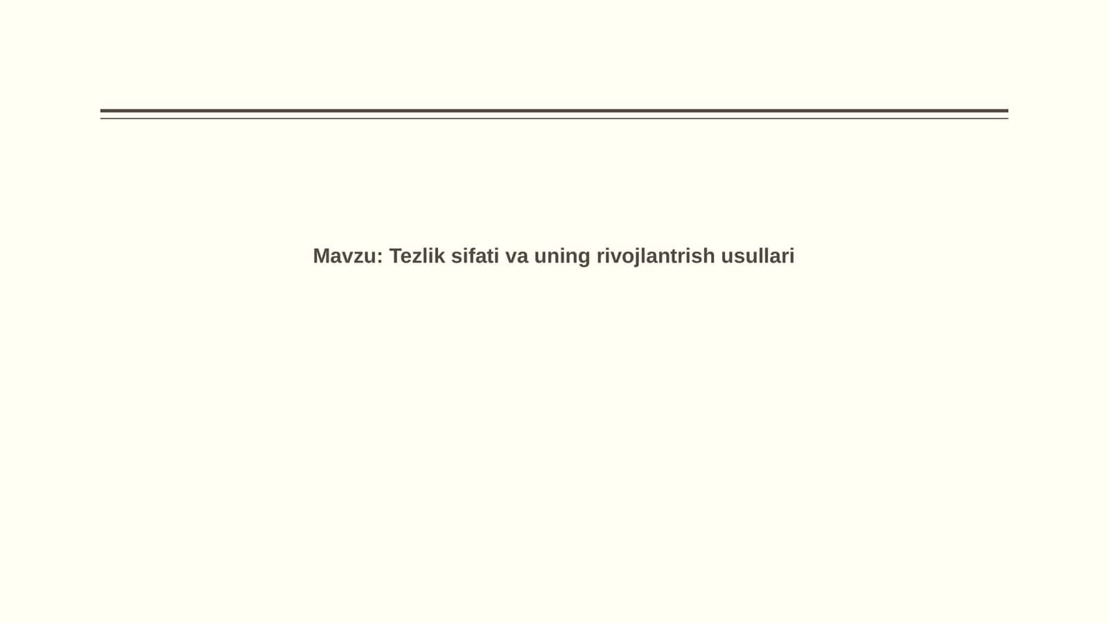 Tezlik: Ta'rif, Ahamiyat va Turlari