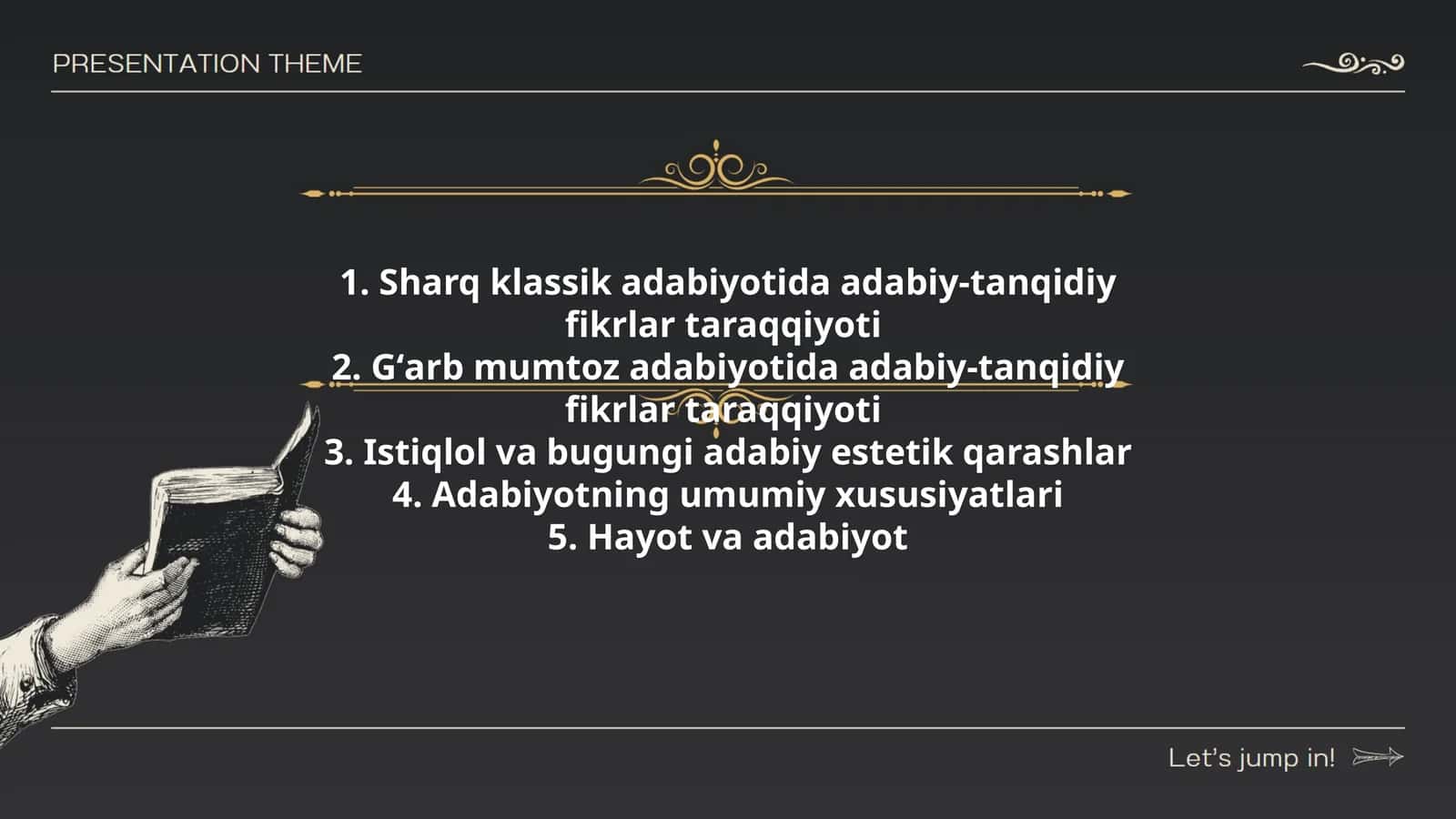 Sharq klassik adabiyotida adabiy-tanqidiy fikrlar taraqqiyoti