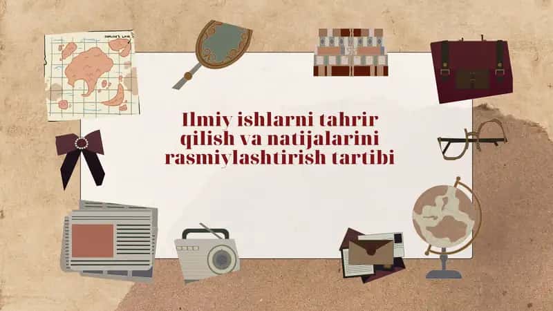 Ilmiy ishlar natijalarini rasmiylashtirish tartibi