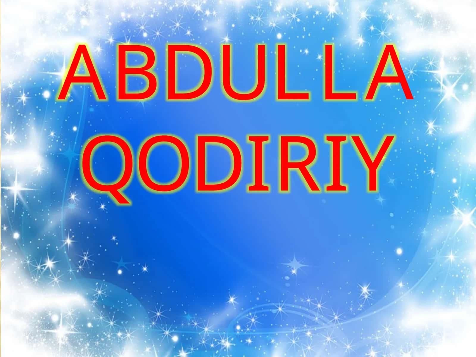 Abdulla Qodiriy