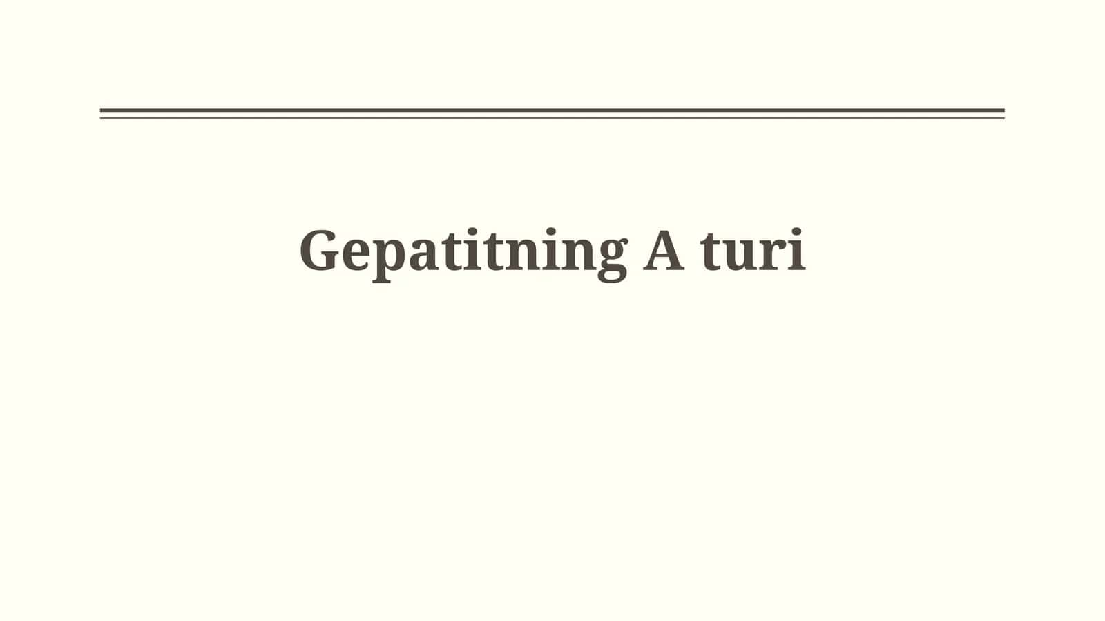 Gepatitning Aturi