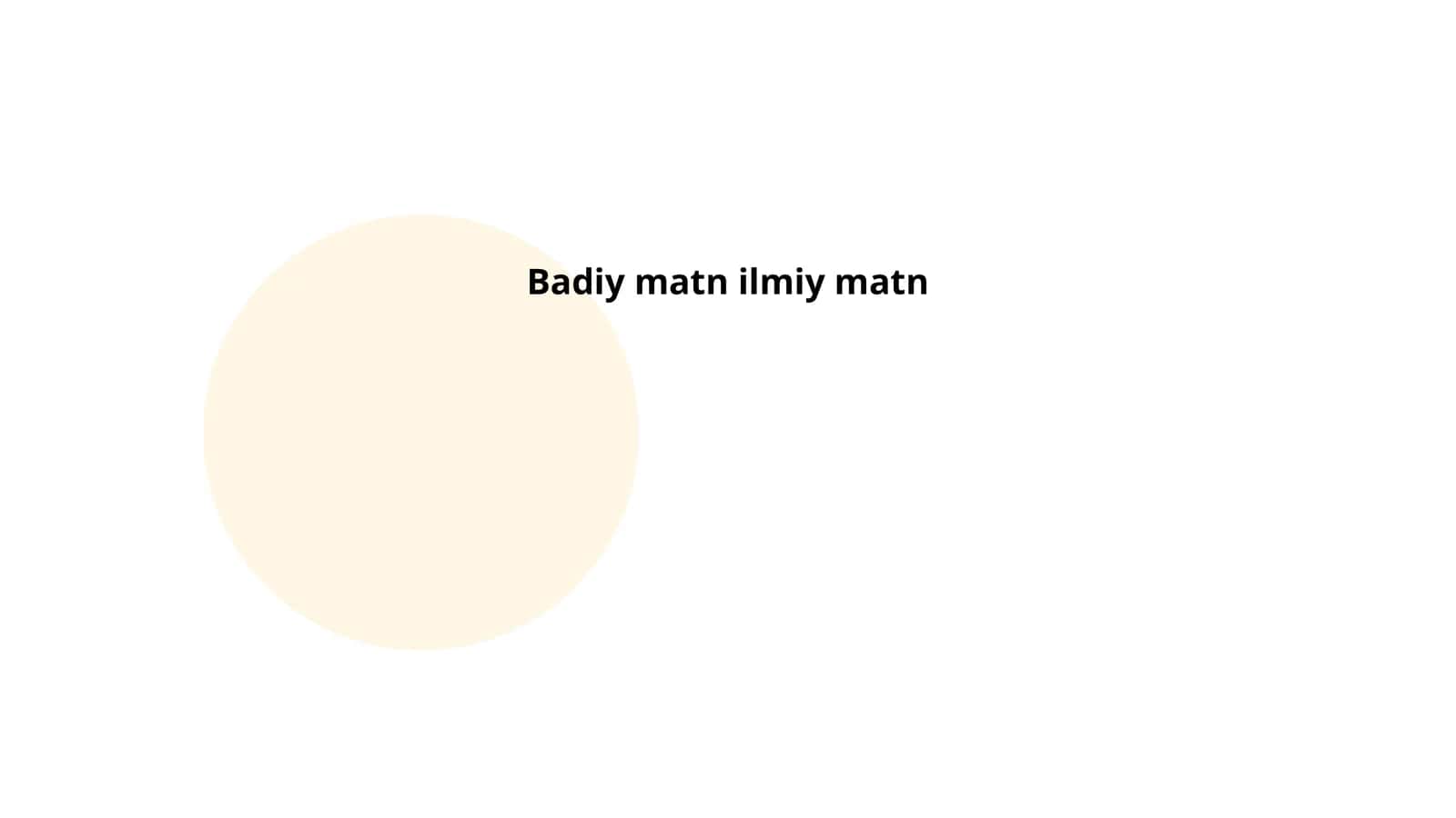 Badiy matn ilmiy matn