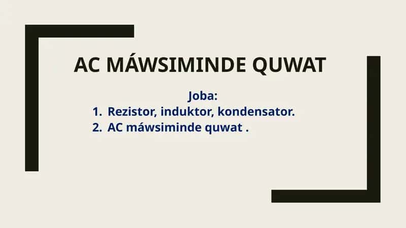 AC máwsiminde quwat