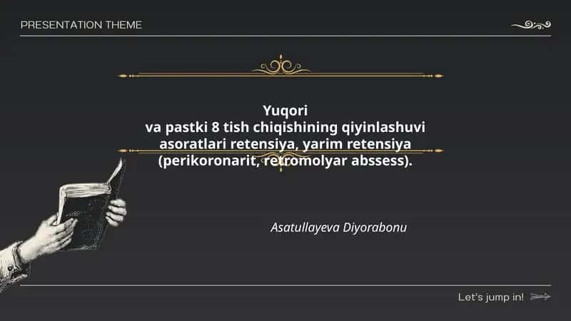 Yuqori va Pastki 8-Tishlar Retentsiya