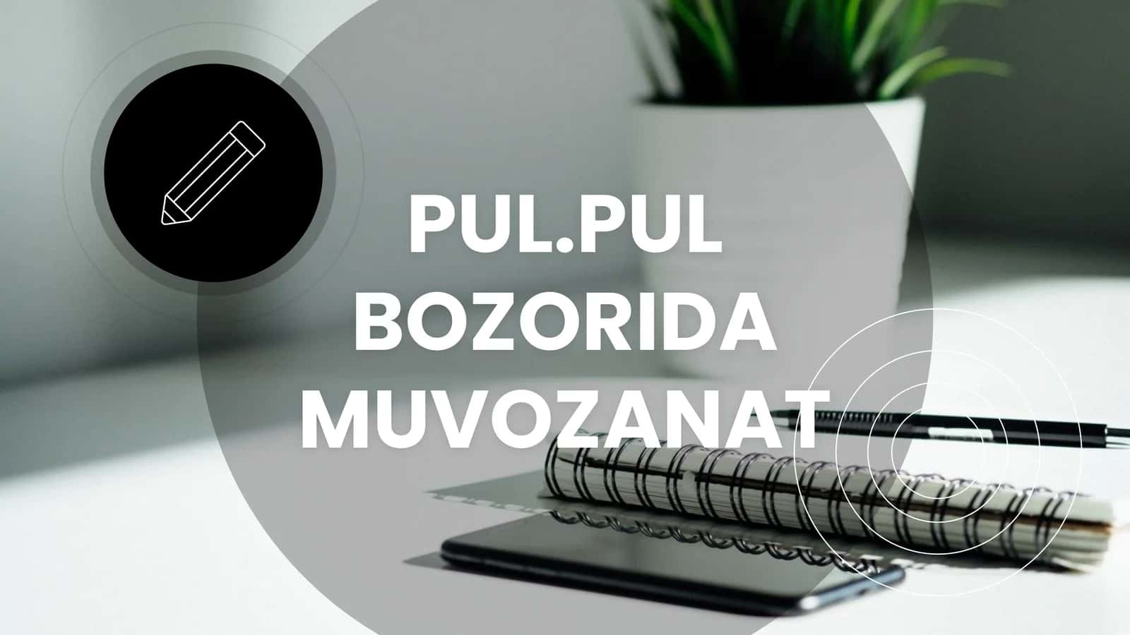 PUL.PUL BOZORIDA MUVOZANAT