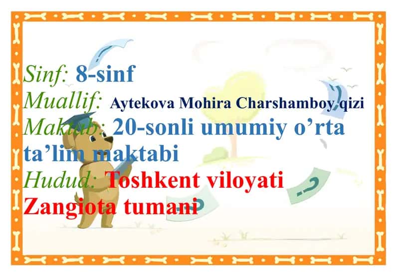Suyaklarning tuzilishi va o’sishi