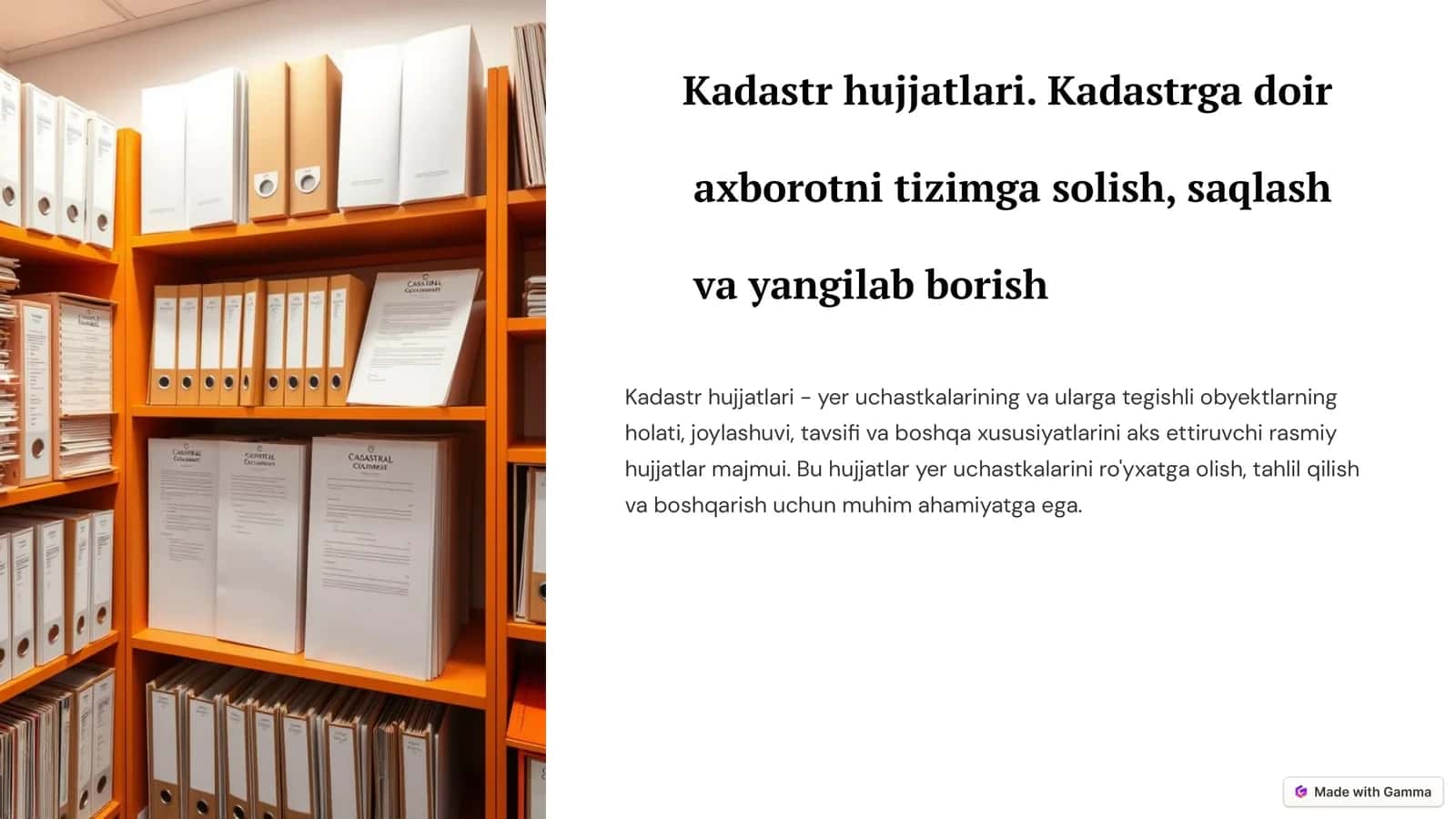 Kadastr hujjatlari