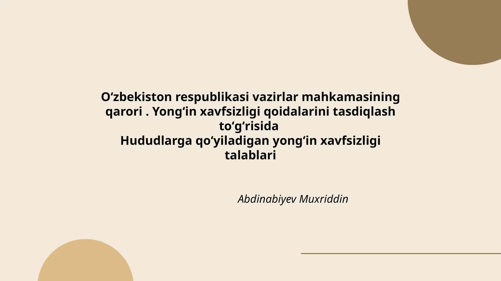 Yongʻin xavfsizligi qoidalarini tasdiqlash toʻgʻrisida