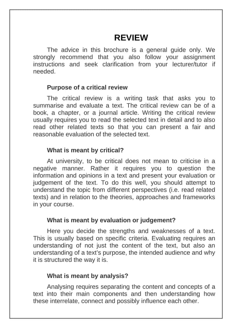 REVIEW
