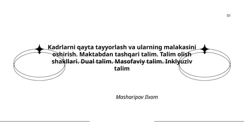 Kadrlarni qayta tayyorlash va ularning malakasini oshirish