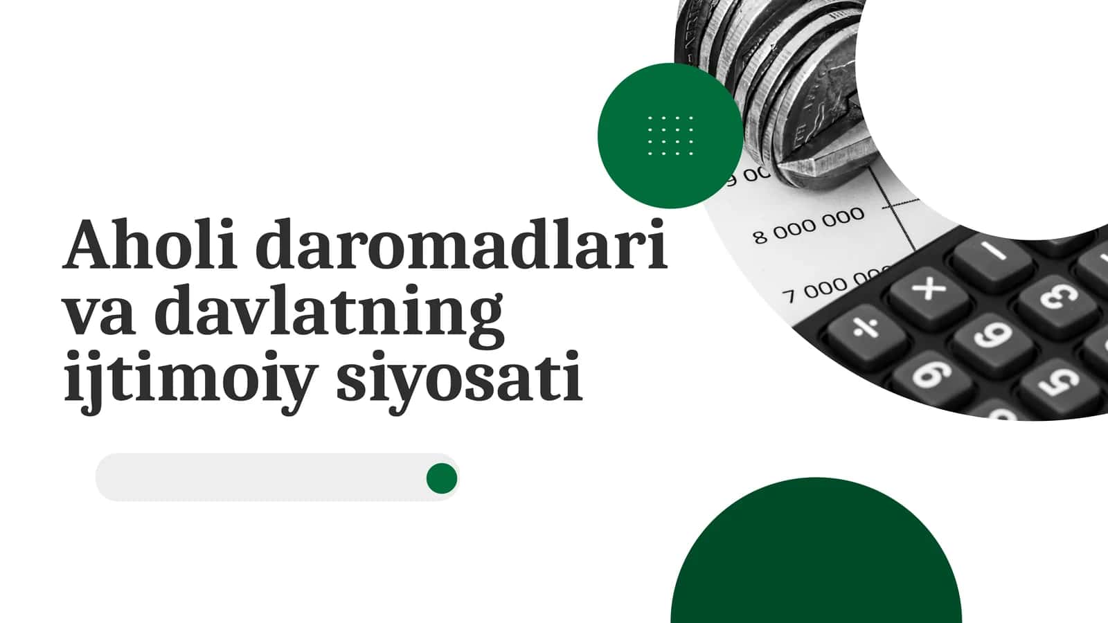 Aholi daromadlari va davlatning ijtimoiy siyosati