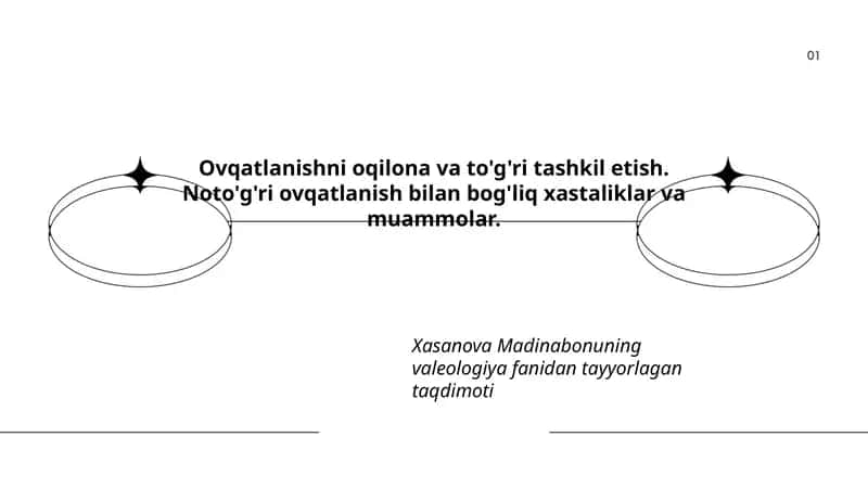 Xasanova Madinabonuning valeologiya fanidan tayyorlagan taqdimoti