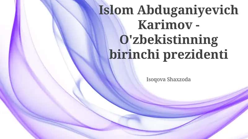 Islom Abduganiyevich Karimov