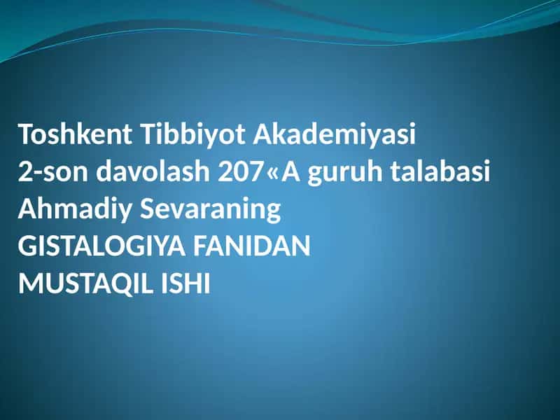GISTALOGIYA FANI