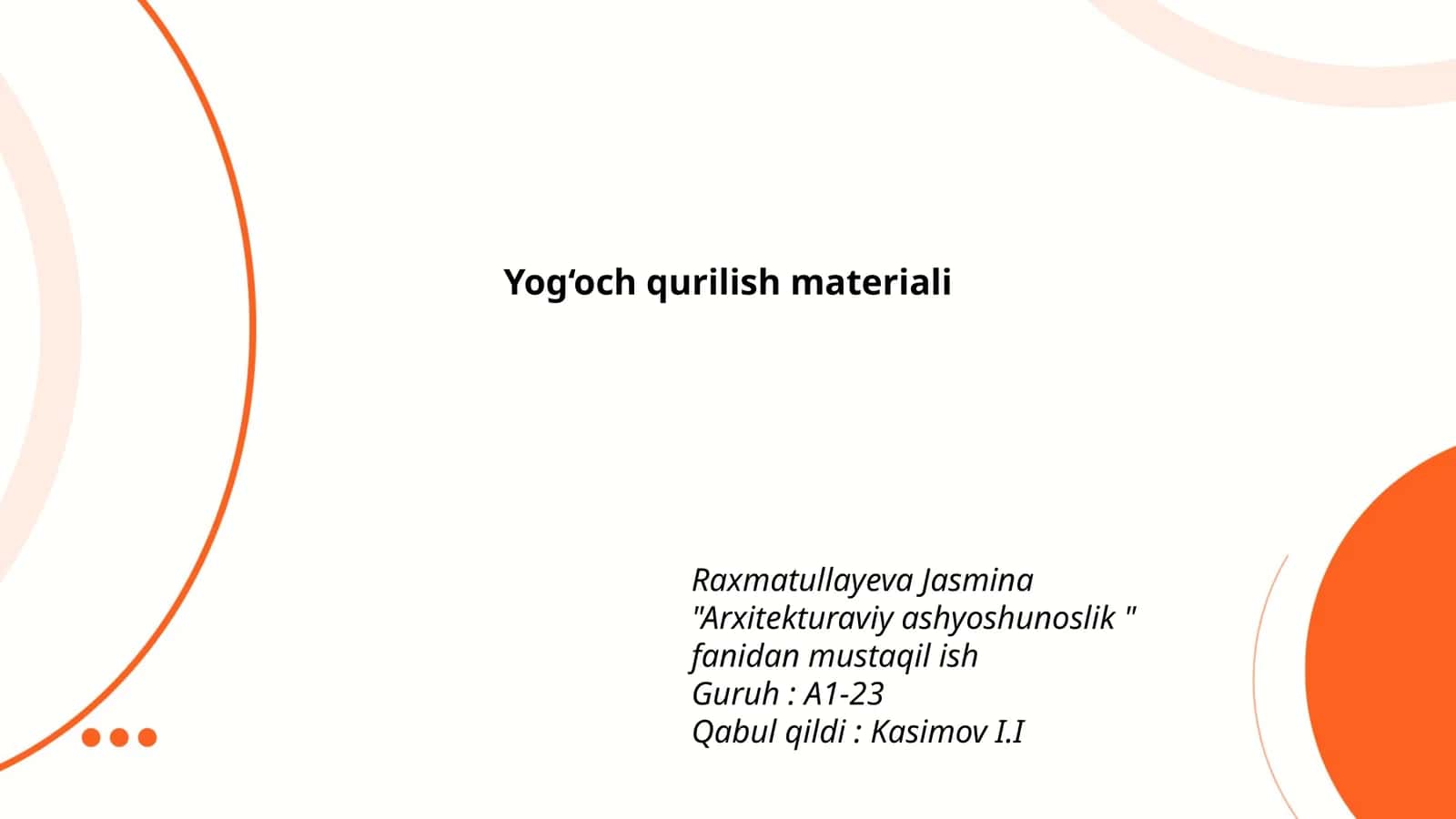 Yog‘och qurilish materiali