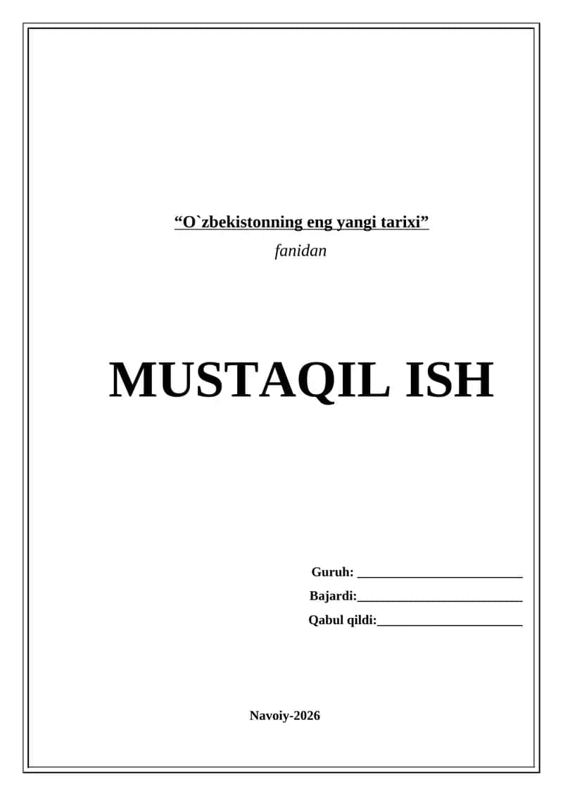 MUSTAQILLIK YILLARIDA DAVLAT BOSHQARUVI TIZIMIDA AMALGA OSHIRILGAN ISLOHOTLAR