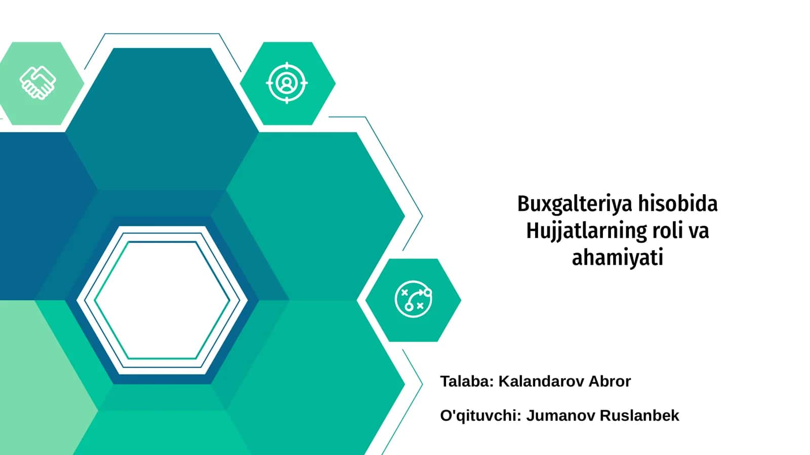 Buxgalteriya hisobida Hujjatlarning roli va ahamiyati