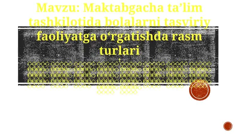 Bolalarni tasviriy faoliyatga oʻrgatishda rasm turlari