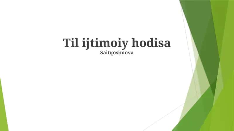 Til ijtimoiy hodisa