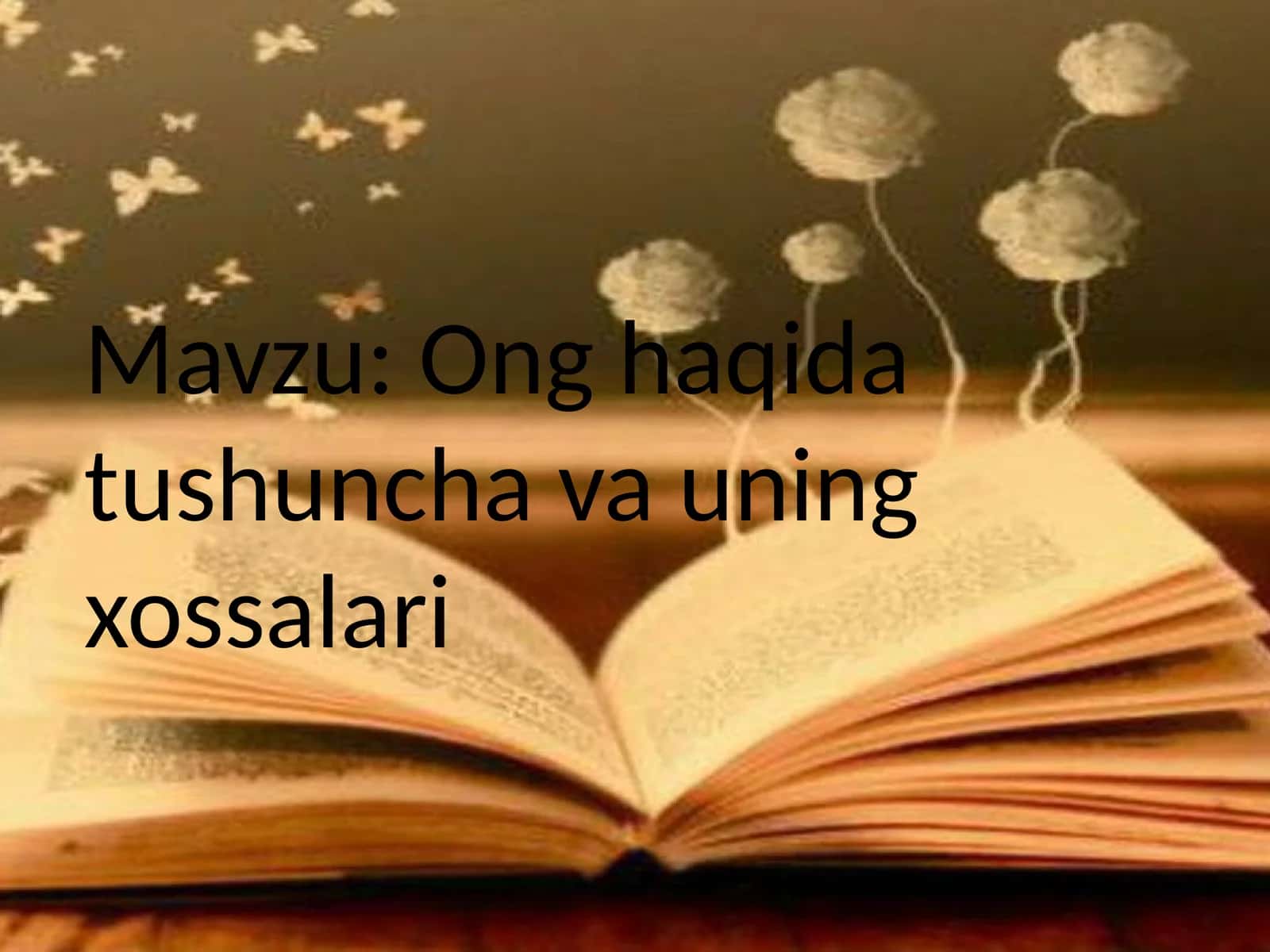 Ongha qida tushuncha va uning xossalari