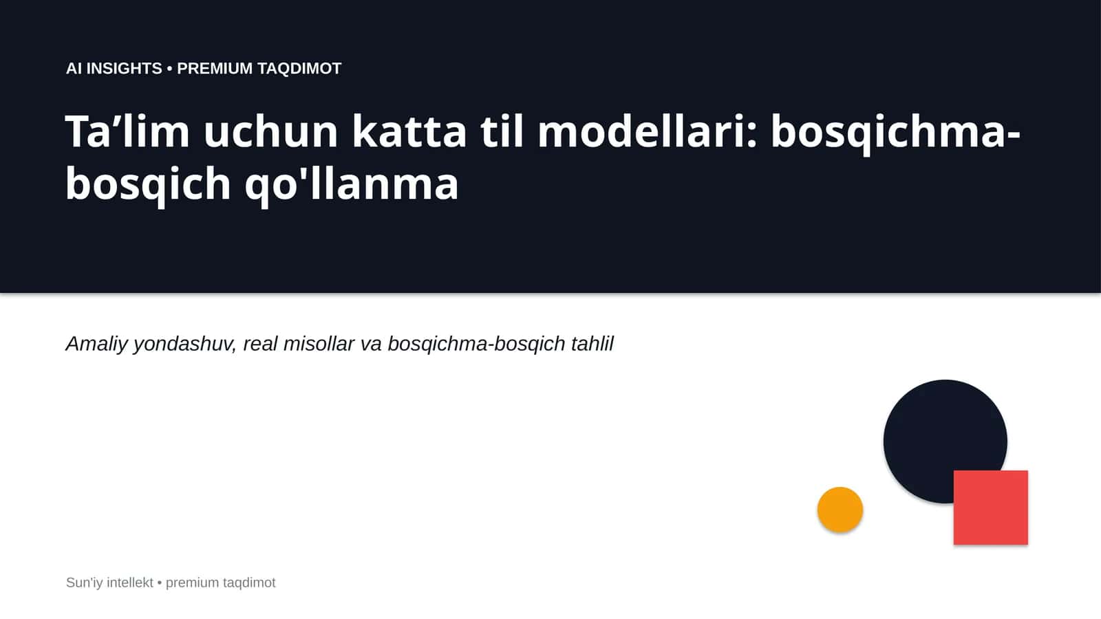 Premium Taqdimot