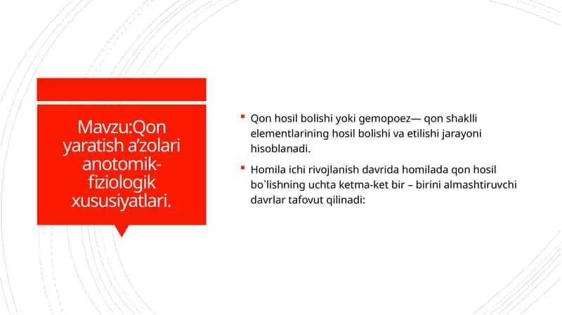 Qon yaratish a'zolari