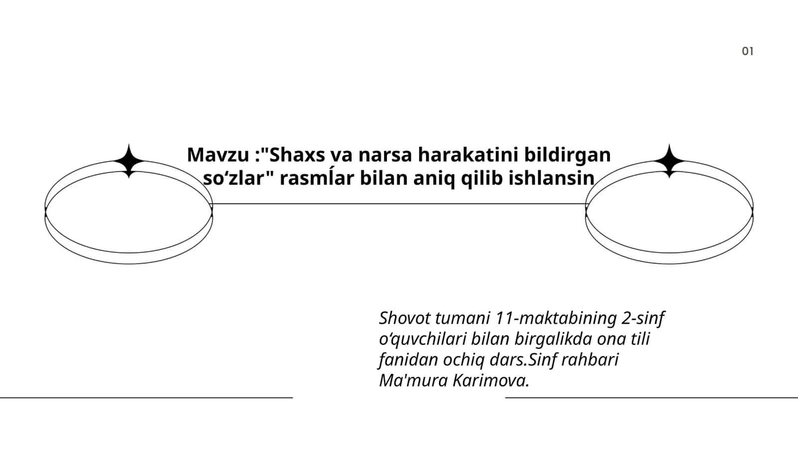 Shaxs va narsa harakatini bildirgan so‘zlar