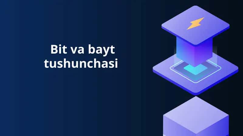 Bit va bayt tushunchasi