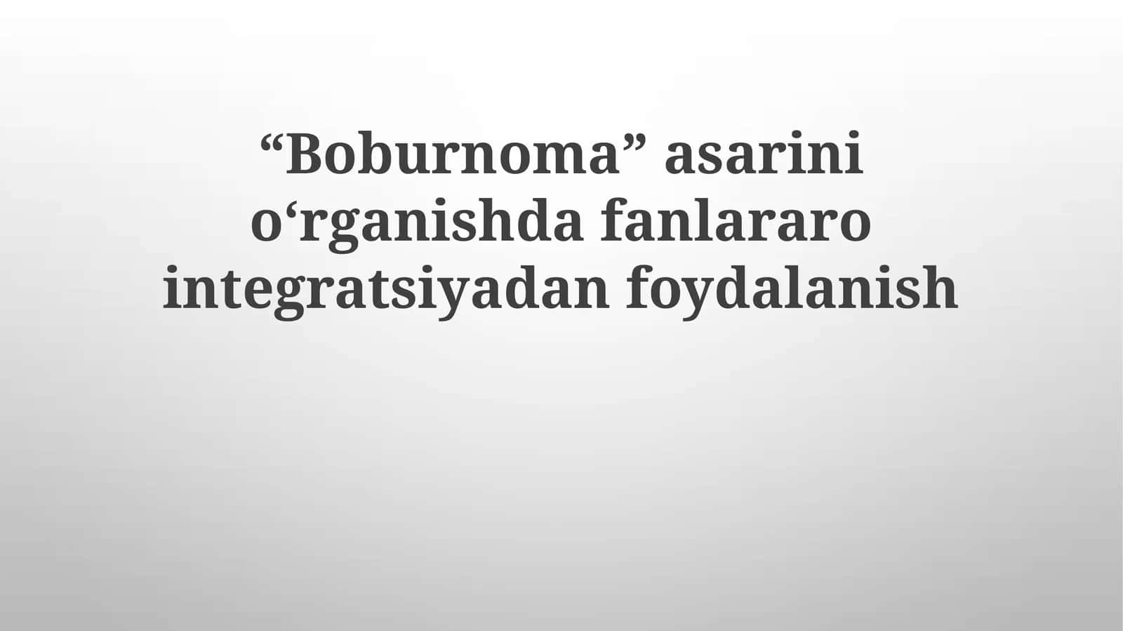 Boburnoma