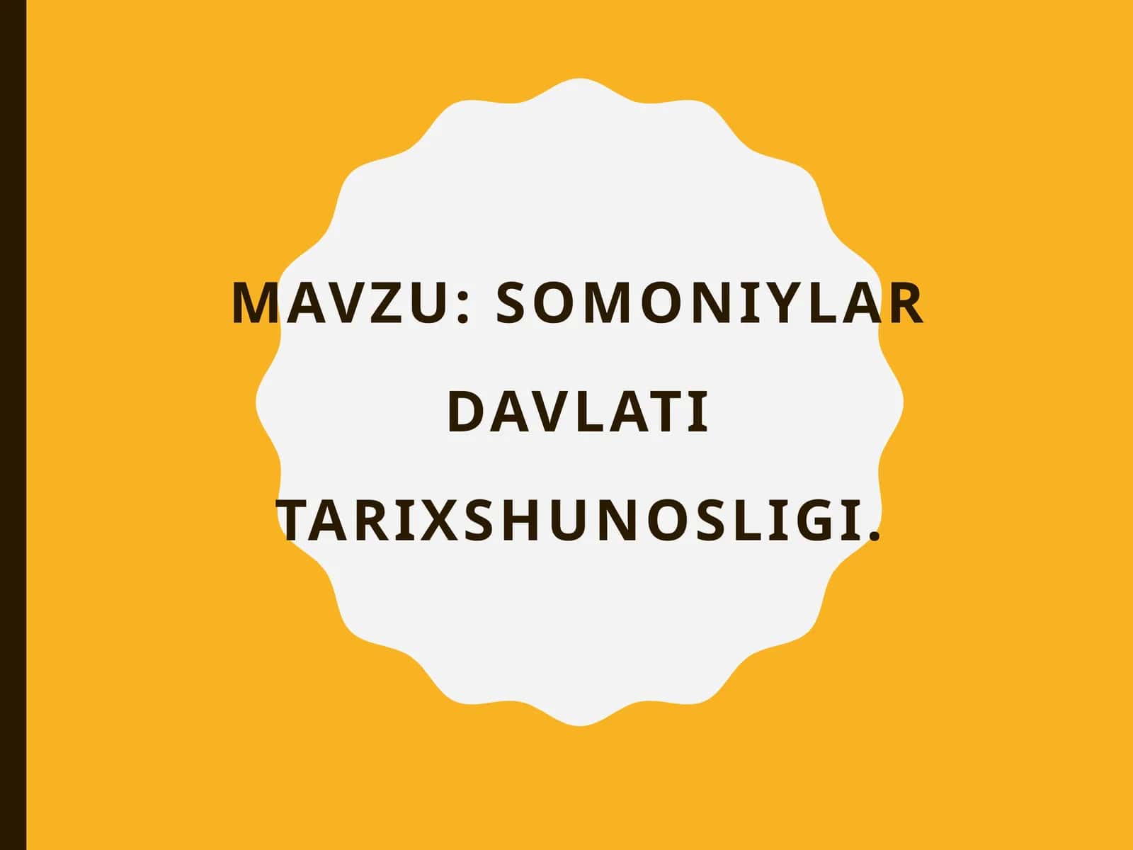 Somoniylar davlati tarixshunosligi