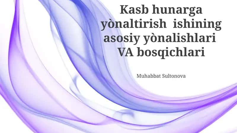 Kasb-hunar ta'limi bosqichlari