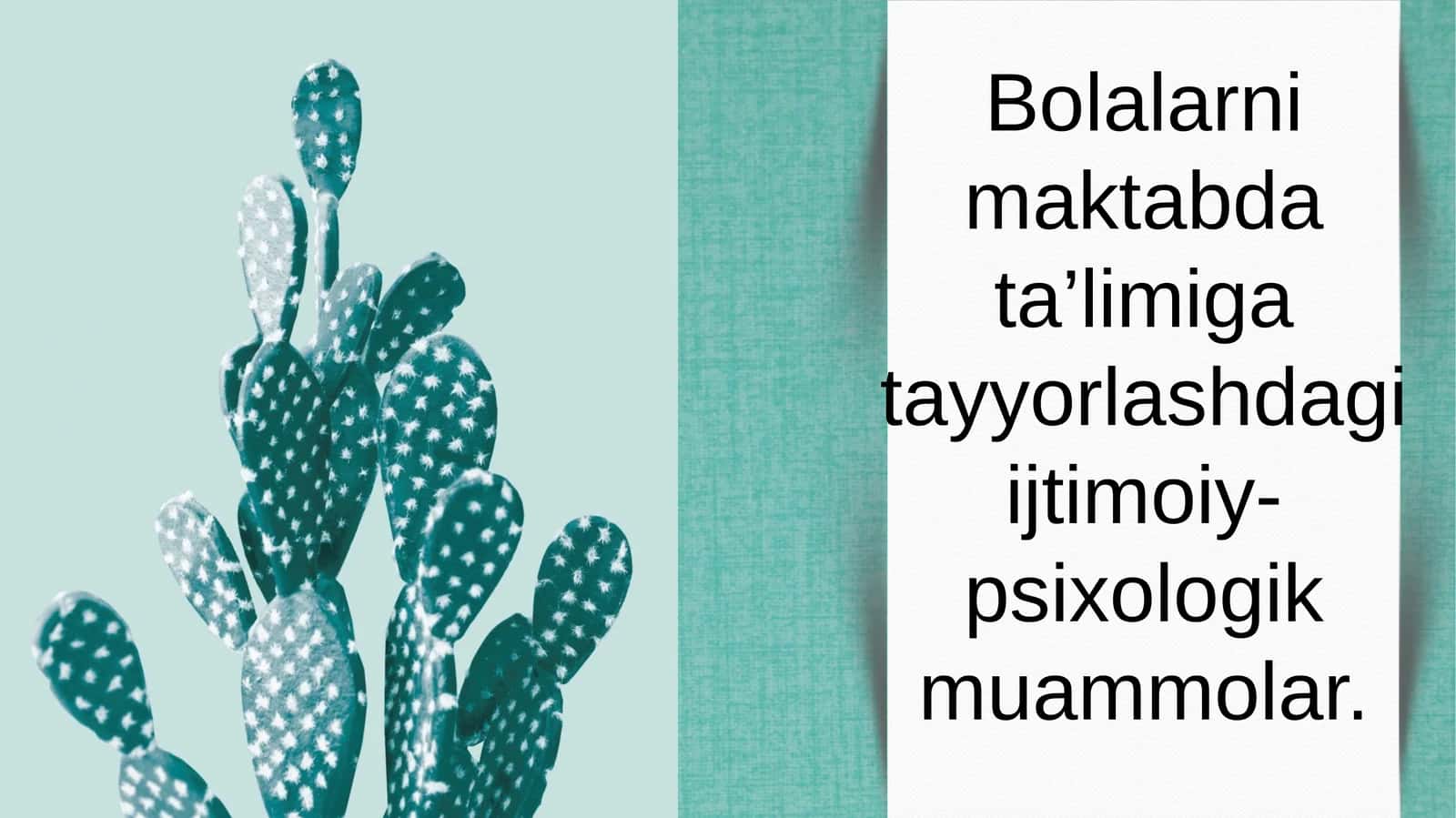 Bolalarni maktabda ta’limiga tayyorlashdagi ijtimoiy- psixologik muammolar