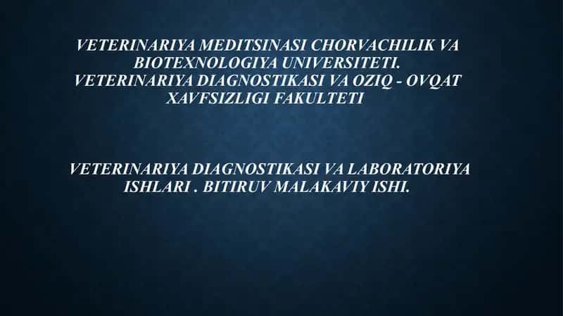 Mastit kasalligining Differensial Diagnostikasi