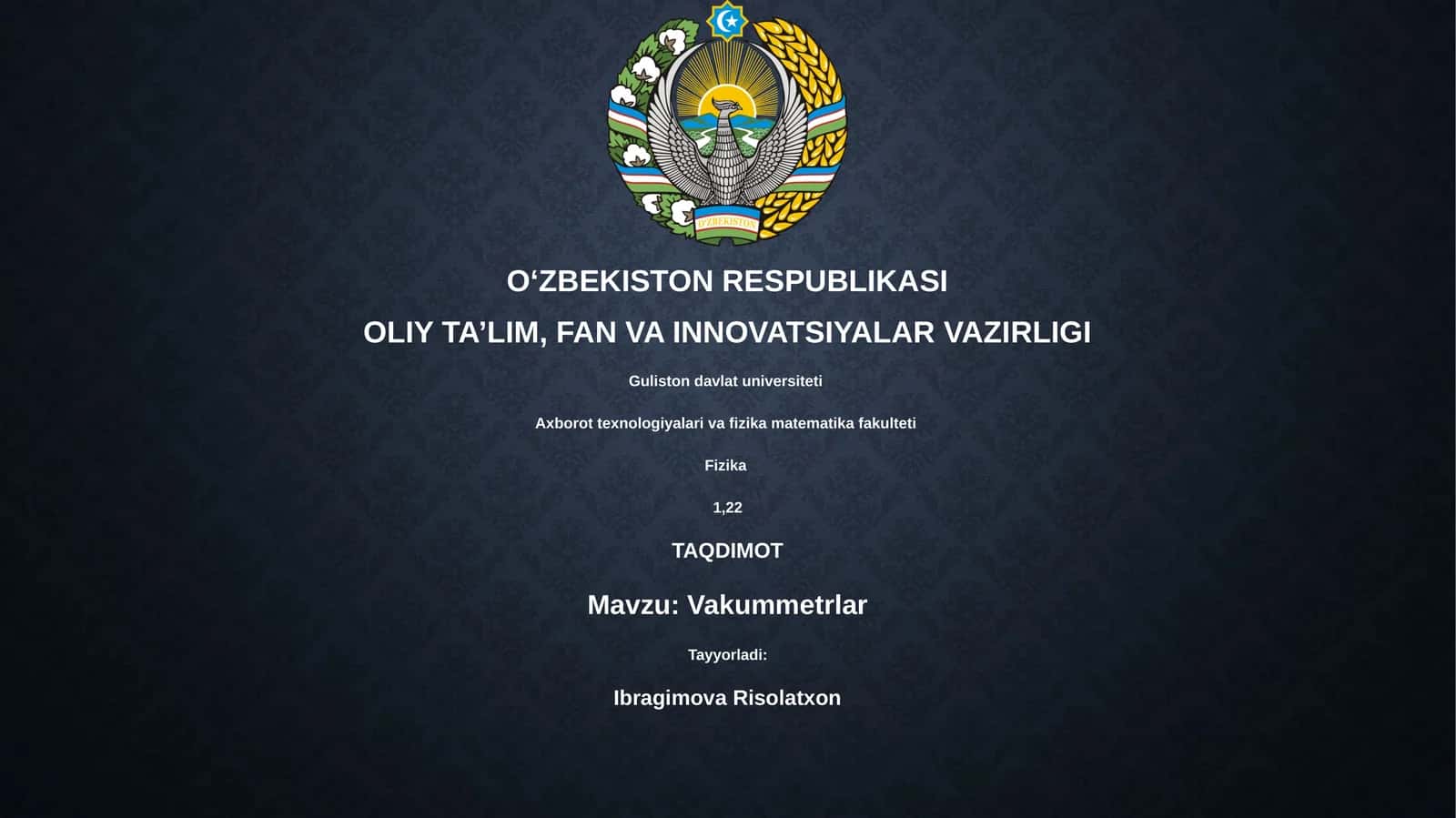 Vakuum o'lchagichlarining asosiy turlari va ishlash prinsiplari