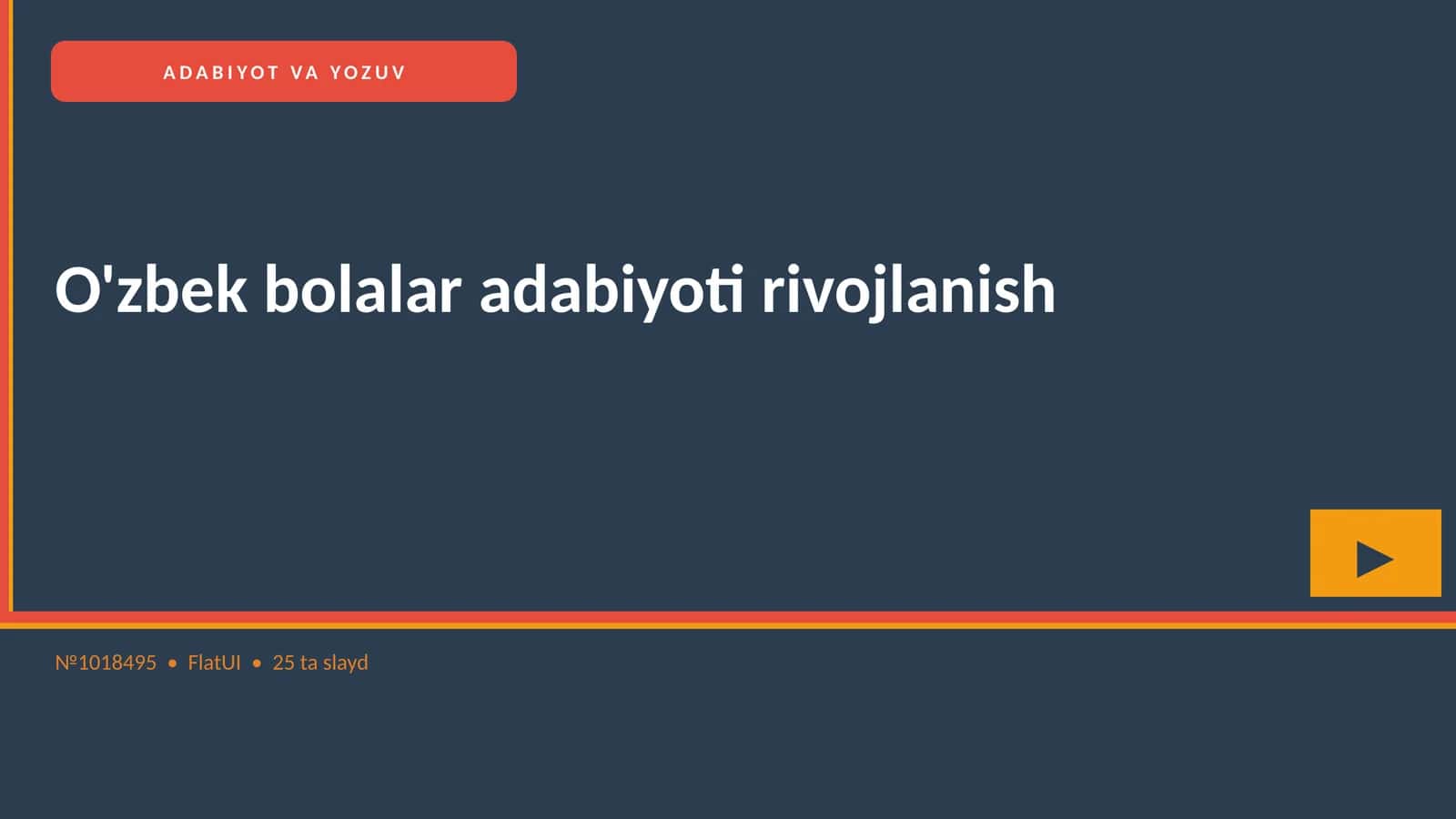 O'zbek bolalar adabiyoti rivojlanish