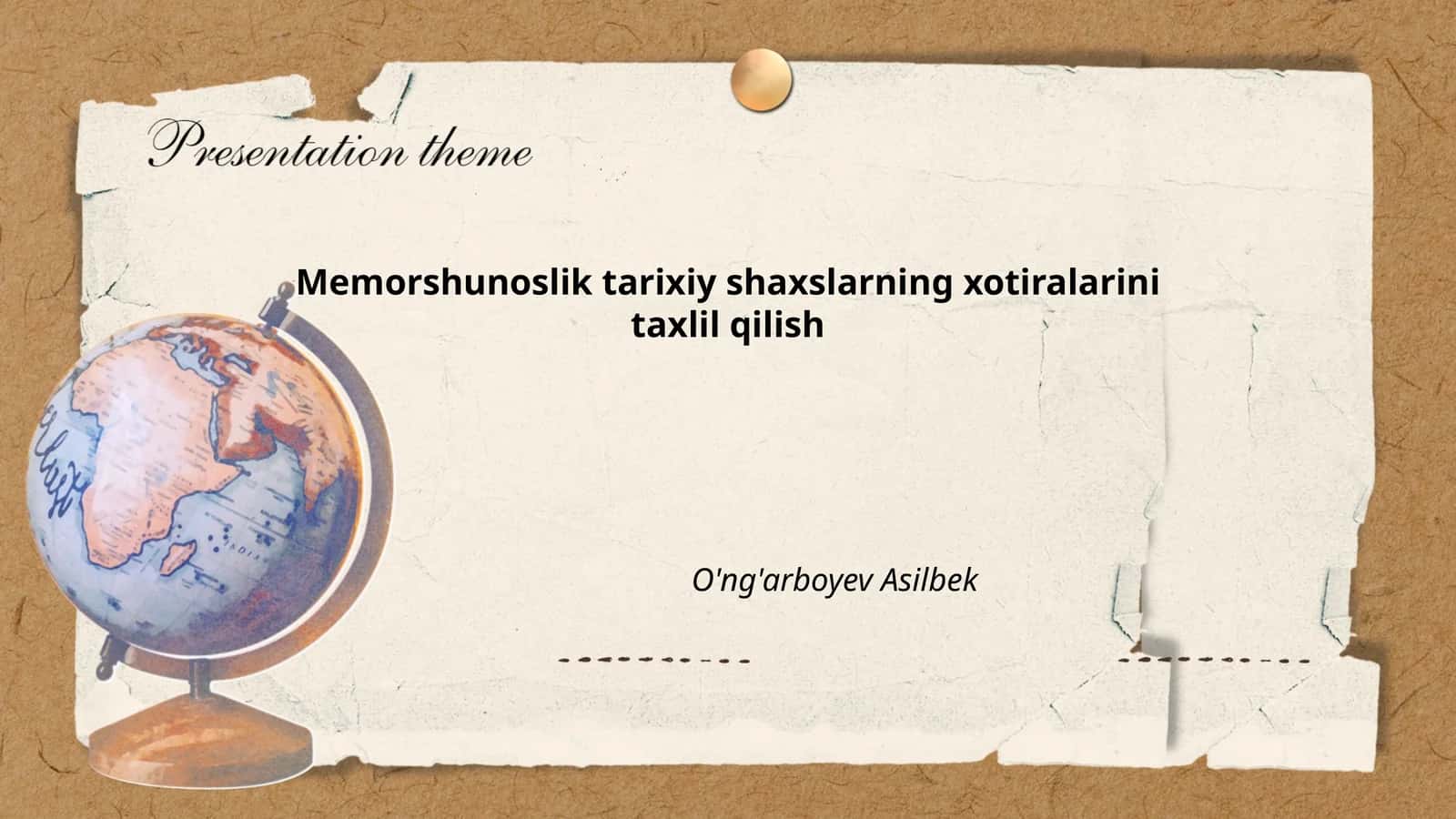 Memuar janrini tahlil qilish usullari