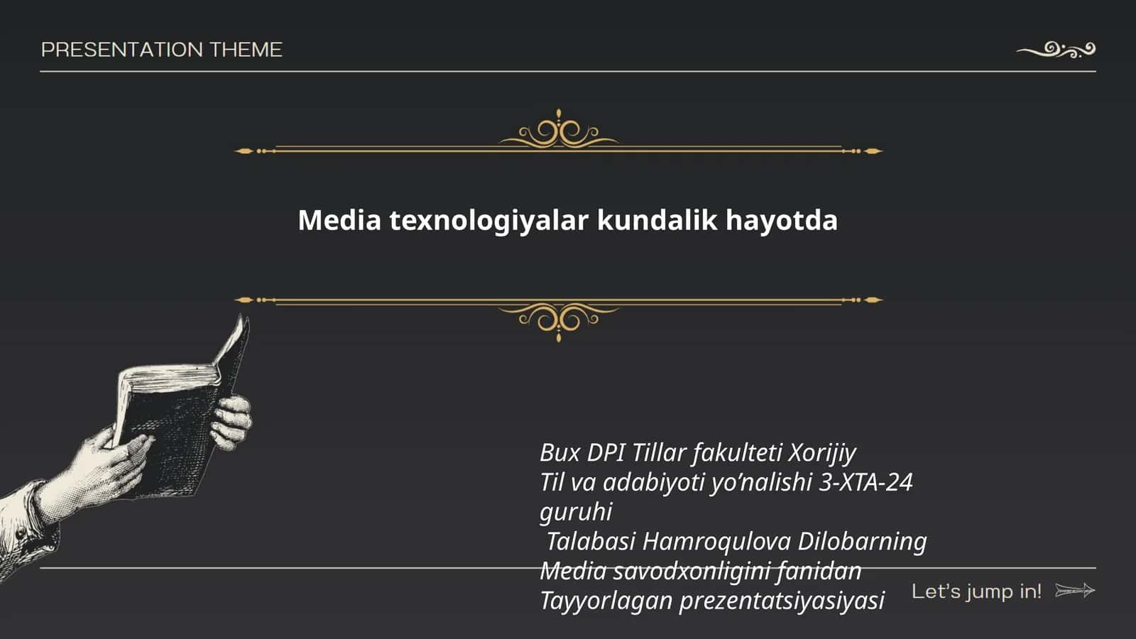 Media texnologiyalar kundalik hayotda
