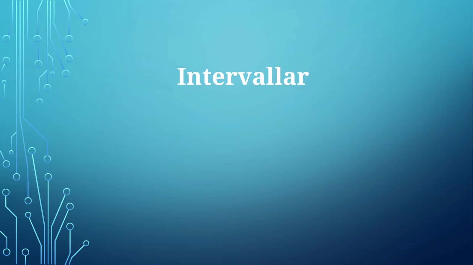 Intervallar