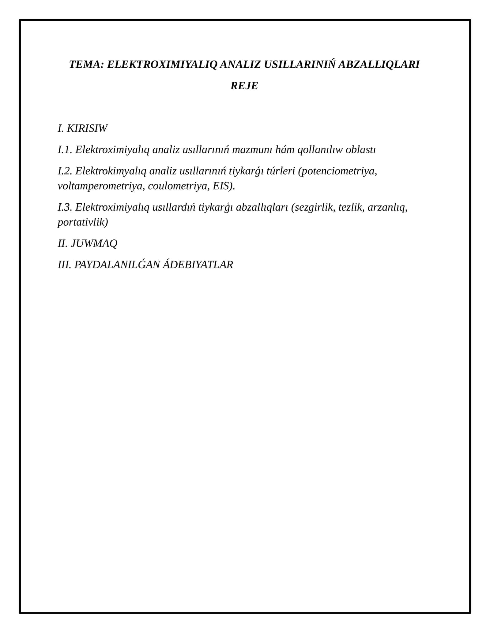 ELEKTROXIMIYALIQ ANALIZ USILLARI