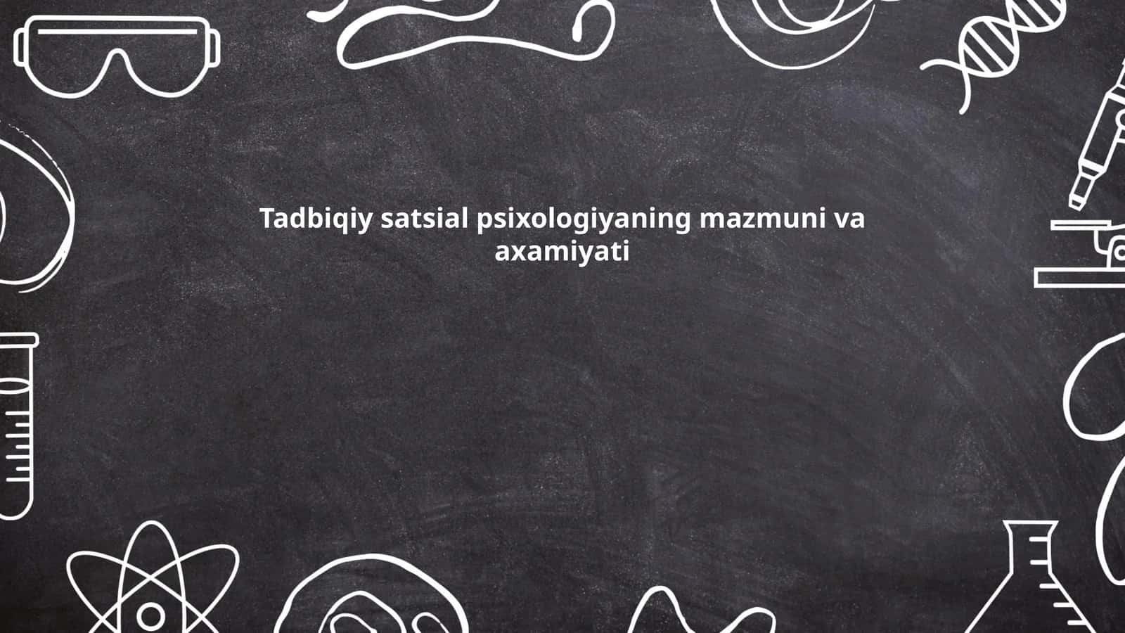 Tadbiqiy sotsial psixologiya