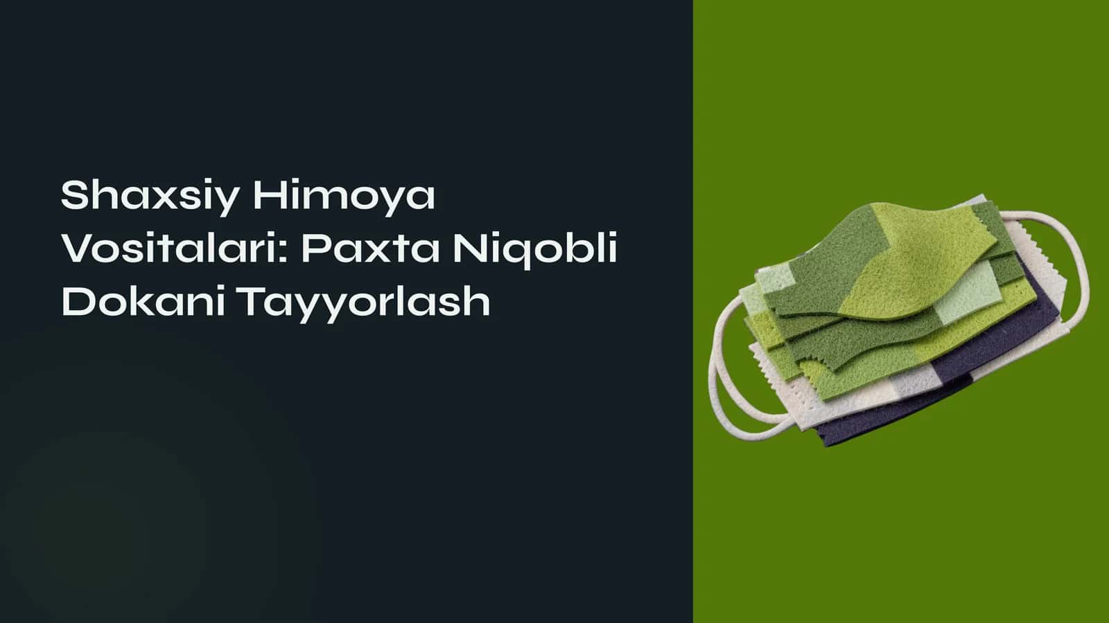 Shaxsiy Himoya Vositalari Paxta Niqobli Dokani Tayyorlash