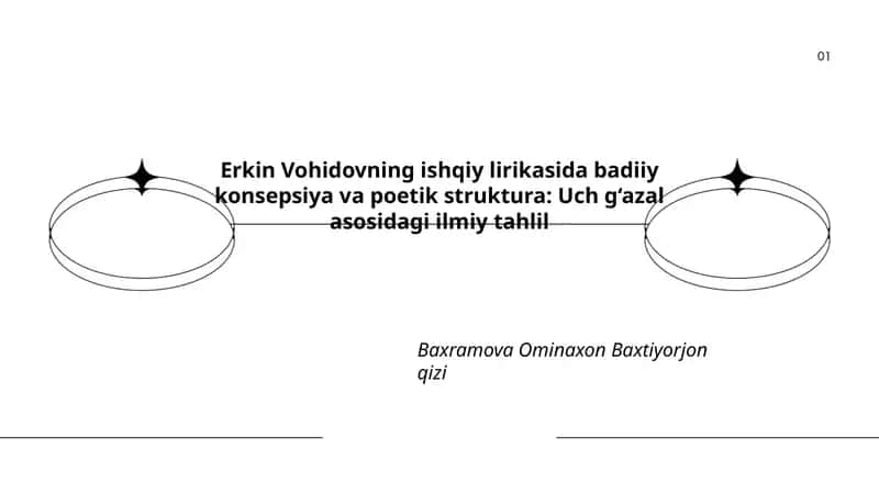 Erkin Vohidovning ishqiy lirikasida badiiy konsepsiya va poetik struktura: Uch g‘azal asosidagi ilmiy tahlil