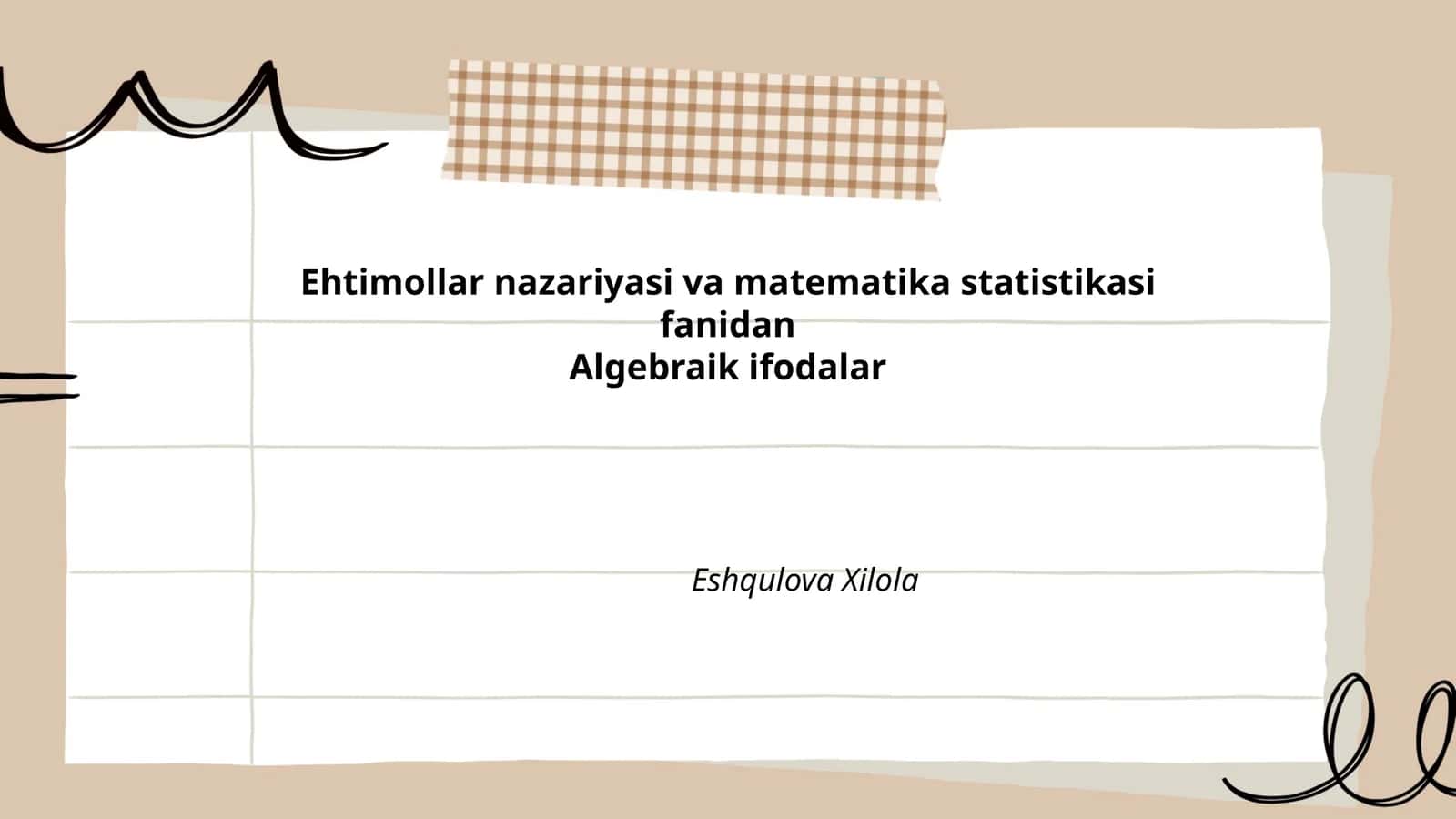 Algebraik ifodalar