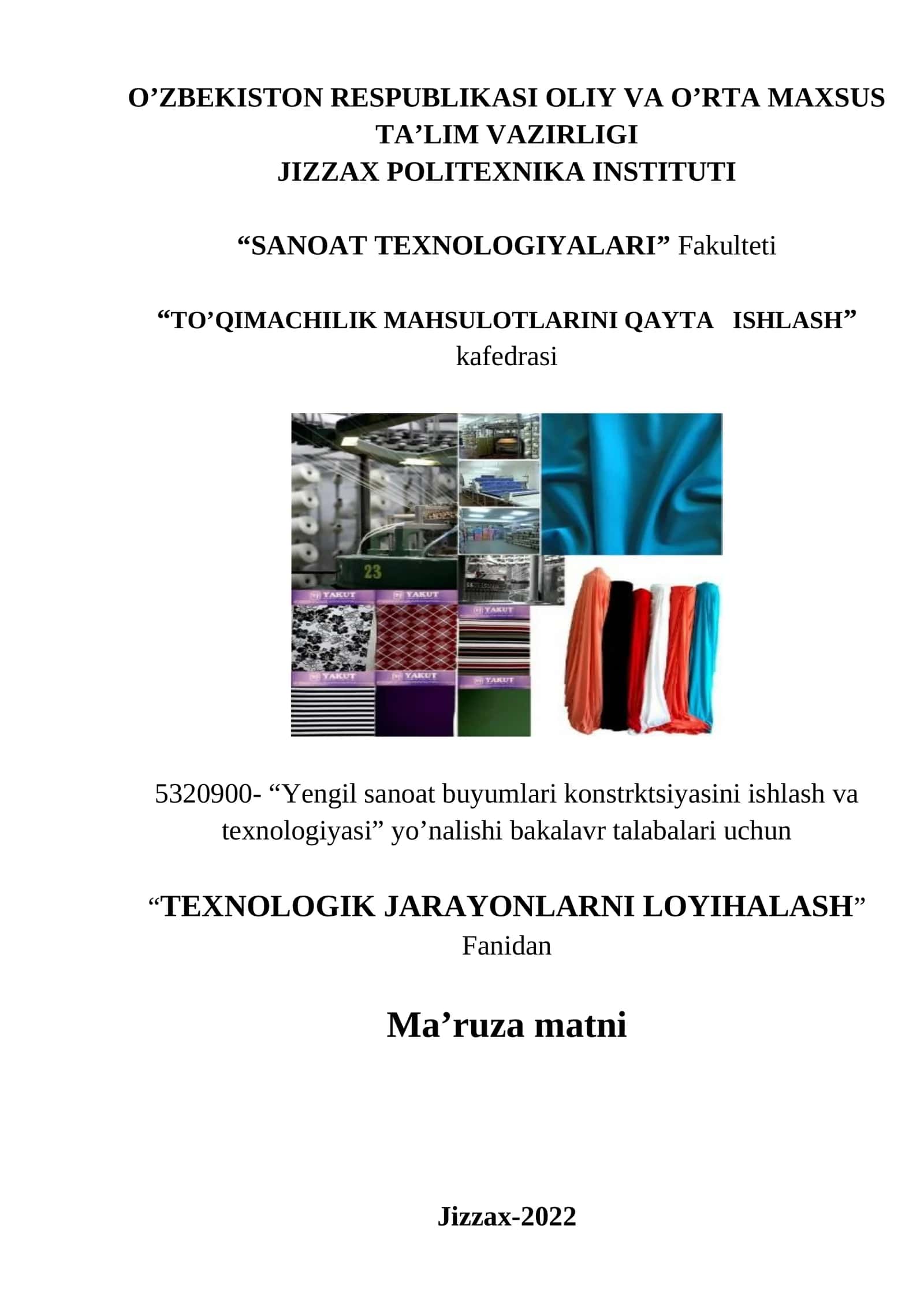 ANDOZALAR YUZASINI HISOBI