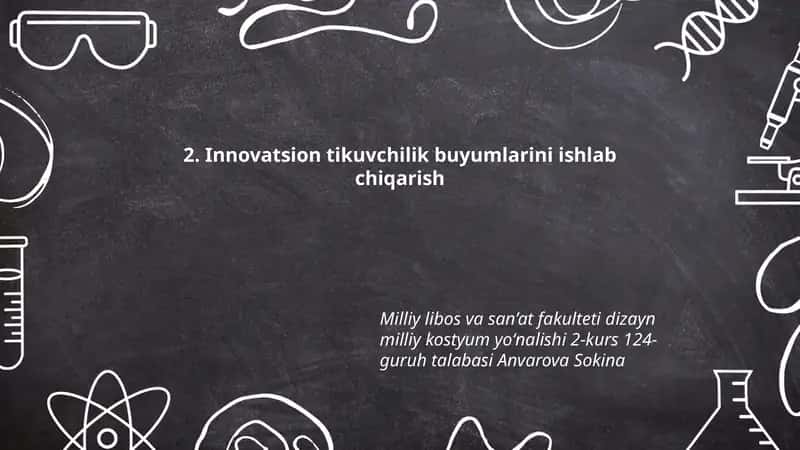Innovatsion funksional matolar va ularning ishlab chiqarishga tatbiqi