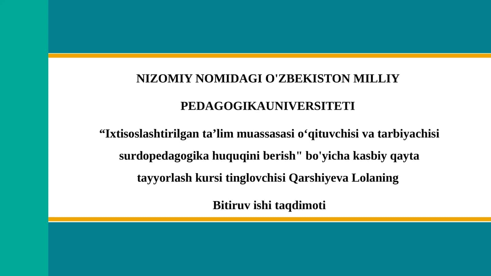 Eshitishda nuqsoni bo'lgan bolalarning korreksion-pedagogik tarbiyasida oila, maktab va mahalla hamkorligi